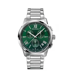 宝曼/Balmain 42MM 不锈钢 石英机芯 男表 B74813372