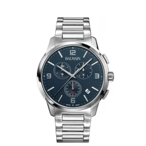 宝曼/Balmain 42MM 不锈钢 石英机芯 男表 B74813394