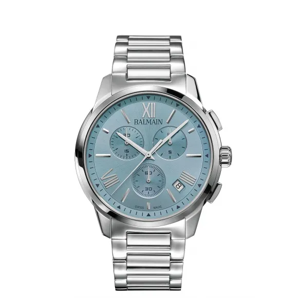 宝曼/Balmain 42MM 不锈钢 石英机芯 男表 B74813396