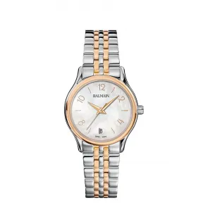 宝曼/Balmain 32MM 不锈钢镀玫瑰金 石英机芯 女表 B83583384