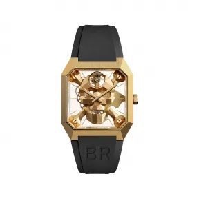 柏莱士/Bell&ross 45毫米 x 46.7毫米 缎面打磨及抛光铝青铜 (CuAI7Si2) 手动机械机芯 男表 BR01-CSK-BR-SRB