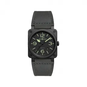 柏莱士/Bell&ross Instruments 系列 42MM 哑光黑色陶瓷 自动机械机芯 男表 BR0392-BL3-CE-SCA