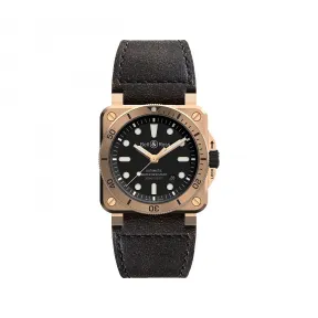 柏莱士/Bell&ross 42 MM 缎面抛光CuSn8锡青铜 自动机械机芯 BR0392-D-BL-BR-SCA