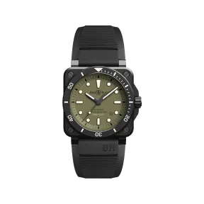 柏莱士/Bell&ross Instruments 系列 42MM 亚光黑色陶瓷 自动机械机芯 男表 BR0392-D-KA-CE-SRB