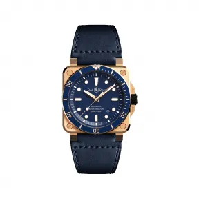 柏莱士/Bell&ross Instruments 系列 42MM 磨砂-抛光CuSn8青铜 自动机械机芯 男表 BR0392-D-LU-BR-SCA