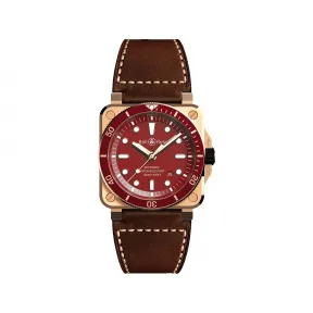 柏莱士/Bell&ross Instruments 系列 42MM 磨砂-抛光CuSn8青铜 自动机械机芯 男表 BR0392-D-R-BR-SCA