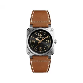 柏莱士/Bell&ross Instruments 系列 42MM 磨砂与抛光精钢 自动机械机芯 男表 BR0392-GH-ST-SCA