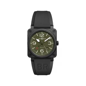 柏莱士/Bell&ross Instruments 系列 42MM 哑光黑色陶瓷 自动机械机芯 男表 BR0392-MIL-CE
