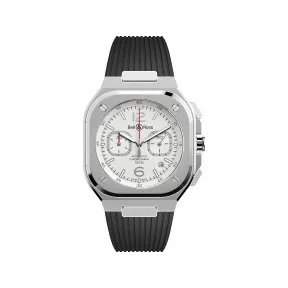 柏莱士/Bell&ross Instruments 系列 42MM 磨砂与抛光精钢 自动机械机芯 男表 BR05C-SI-ST-SRB