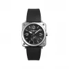 柏莱士/Bell&ross Instruments 系列 39MM 缎光抛光精钢 石英机芯 男表 BRS-BLC-ST