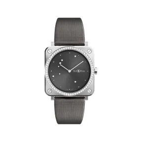 柏莱士/Bell&ross Instruments 系列 39MM 磨砂抛光精钢 石英机芯 男表 BRS-ERU-ST-LGD-SCA