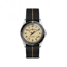 柏莱士/Bell&ross vintage 系列 41MM 磨砂抛光精钢 自动机械机芯 男表 BRV292-BEI-ST-SF