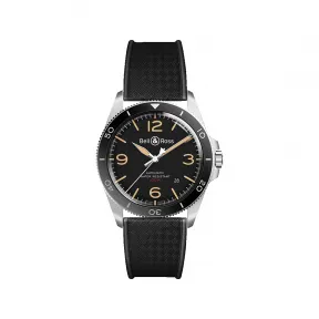 柏莱士/Bell&ross vintage 系列 41MM 磨砂抛光精钢 自动机械机芯 男表 BRV292-HER-ST-SRB