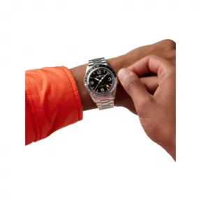 柏莱士/Bell&ross vintage 系列 41MM 磨砂抛光精钢 自动机械机芯 男表 BRV293-BL-ST-SRB