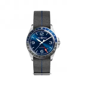 柏莱士/Bell&ross vintage 系列 41MM 磨砂-抛光精钢 自动机械机芯 男表 BRV293-BLU-ST-SF