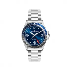 柏莱士/Bell&ross vintage 系列 41MM 磨砂-抛光精钢 自动机械机芯 男表 BRV293-BLU-ST-SST