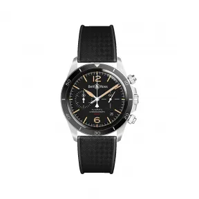 柏莱士/Bell&ross 41 MM 缎面抛光不锈钢 自动机械机芯 男表 BRV294-HER-ST-SRB