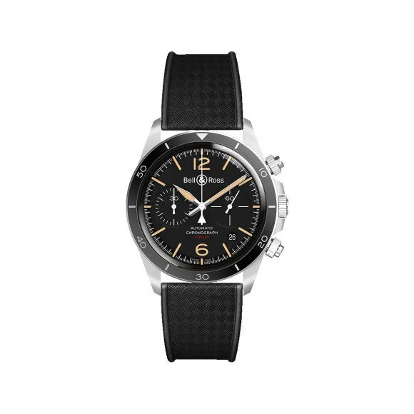 柏莱士/Bell&ross 41 MM 缎面抛光不锈钢 自动机械机芯 男表 BRV294-HER-ST-SRB