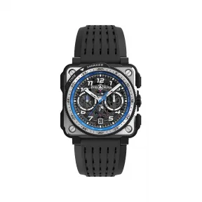 柏莱士/Bell&ross Experimental 系列 45MM PVD镀层钛金属和陶瓷，带橡胶嵌件 自动机械机芯 男表 BRX1-A521-SRB