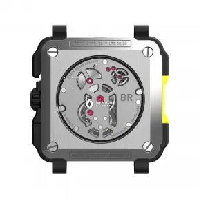 柏莱士/Bell&ross Experimental 系列 45MM 磨砂抛光钛金属和哑光陶瓷 手动机械机芯 男表 BRX1-CHTB-RS19-SRB