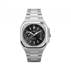 柏莱士/Bell&ross 41 MM 缎面打磨及抛光不锈钢 自动机械机芯 男表 BRX5R-BL-ST-SST