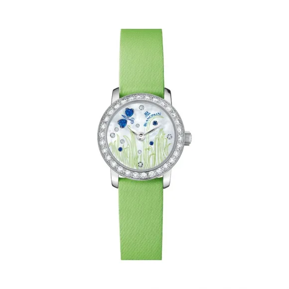 宝珀/Blancpain 特别系列 18k白金镶钻 自动机械机芯 女表 0062-1954F-52