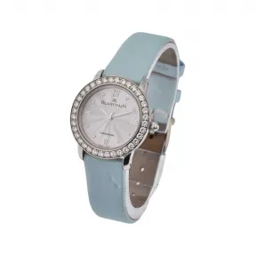 宝珀/Blancpain 27MM 18k白金与钻石 自动机械机芯 女表 0096-192GC-52