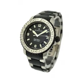 宝珀/Blancpain 40.5MM 铂金与橡胶 自动机械机芯 男表 2200-4430-44