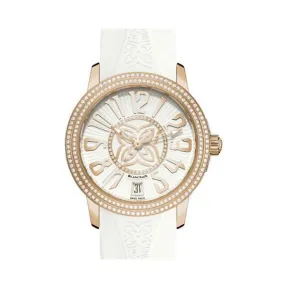 宝珀/Blancpain Women 女装腕表系列 18k玫瑰金镶钻 自动机械机芯 女表 3300-3728-64B