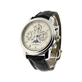 宝珀/Blancpain 42MM 铂金 自动机械机芯 男表 4286P-3442A-55B