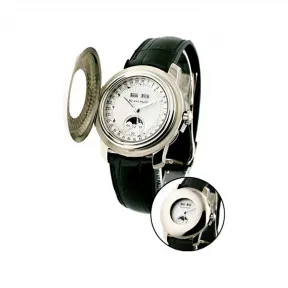 宝珀/Blancpain 39MM 18K白金 自动机械机芯 男表 4563-1542-55B