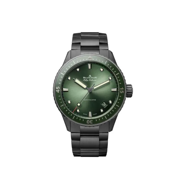 宝珀/Blancpain 五十寻系列 43.6 MM 陶瓷 自动机械机芯 男表 5000-0153-01S