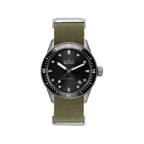 宝珀/Blancpain Fifty Fathoms 43 MM 不锈钢与陶瓷 自动机械机芯 男表 5000-12C30-NAKA