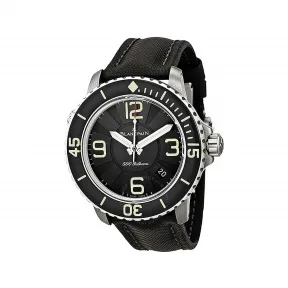 宝珀/Blancpain 48MM 拉丝钛盒 自动机械机芯 男表 50015-12B30-52