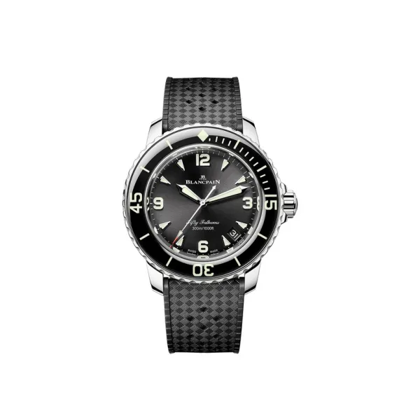 宝珀/Blancpain 五十寻系列 42.3 MM 精钢 自动上链 男表 5010-1130-B64B