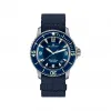 宝珀/Blancpain Fifty Fathoms 五十噚系列 缎面磨砂钛金属 自动机械机芯 男表 5015-12B40-NA
