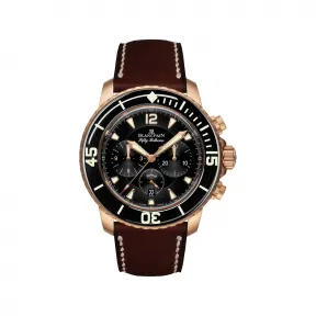 宝珀/Blancpain Fifty Fathoms 五十噚系列 红金表壳 自动机械机芯 男表 5085FA-3630-63B