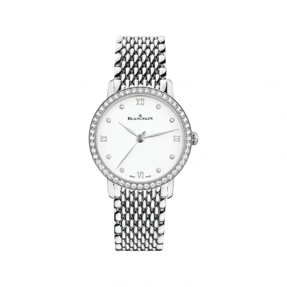 宝珀/Blancpain Villeret系列 精钢表壳 自动机械机芯 女表 6104-4628-MMB