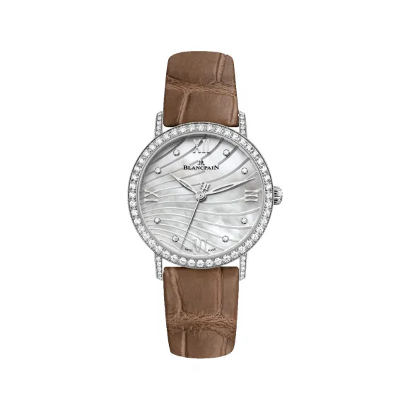宝珀/Blancpain Villeret系列 精钢表壳 自动机械机芯 女表 6104-4654-55A