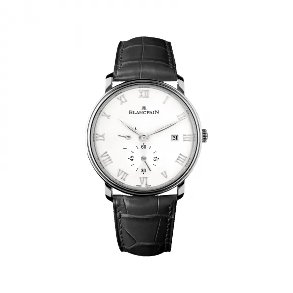 宝珀/Blancpain Villeret系列 精钢表壳 手动机械机芯 男表 6606-1127-55B