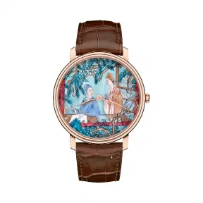 宝珀/Blancpain 经典系列 18K红金 自动机械机芯 男表 6615C-3631-55B