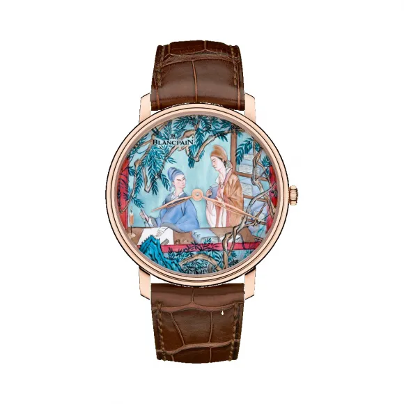 宝珀/Blancpain 经典系列 18K红金 自动机械机芯 男表 6615C-3631-55B