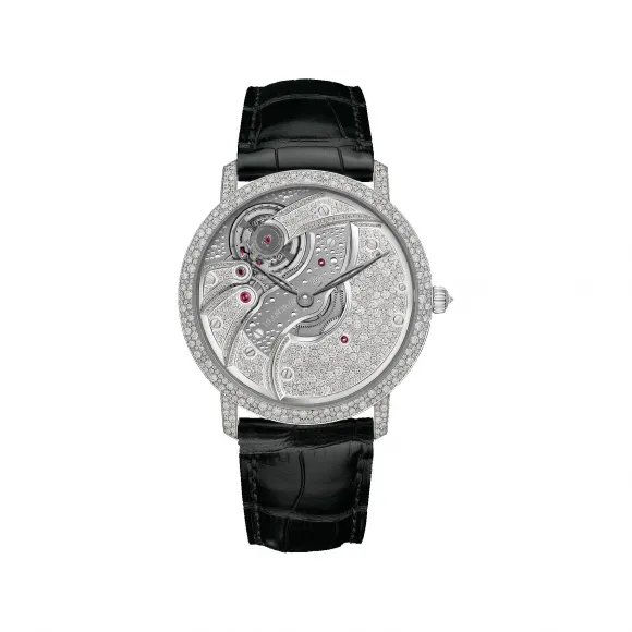 宝珀/Blancpain Villeret系列 白色金表壳 手动机械机芯 男表 6616-9400-55B
