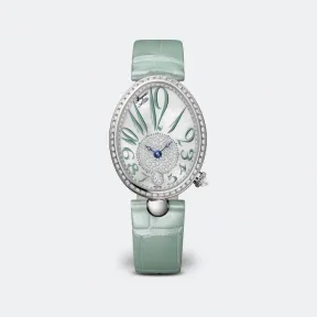 宝玑/Breguet Reine de Naples那不勒斯王后系列 36.5 x 28.45毫米 18K白色金 自动上链 女表 8918BB-5D-964-D0