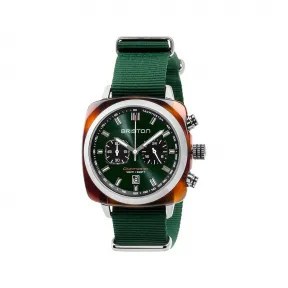 布里斯顿/briston 42 x 42 MM 醋酸酯 玳瑁纹 石英机芯 男表 17142.SA.TS.10.NBG