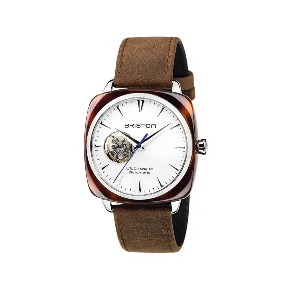 布里斯顿/briston 40 x 40 MM 玳瑁纹 自动机械机芯 男表 18740.SA.TI.2.LVBR
