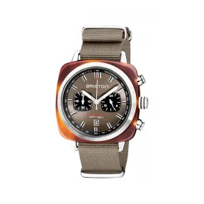 布里斯顿/briston 42 x 42 MM 醋酸酯 玳瑁纹 石英机芯 男表 20142.SA.TS.30.NT