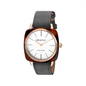 布里斯顿/briston 37 x 37 MM 醋酸酯 玳瑁纹 配有抛光316L不锈钢的凹槽表圈 石英机芯 男表 22937.PRA.T.2.LNT