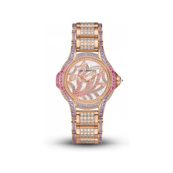 宝齐莱/Carl F. Bucherer 白蒂诗系列 18K玫瑰金 石英机芯 女表 00.10590.03.90.31