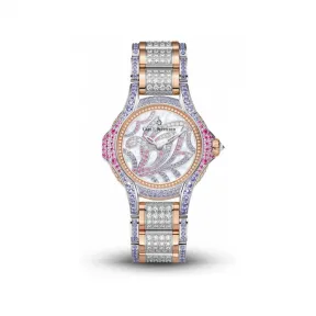宝齐莱/Carl F. Bucherer 白蒂诗系列 18K白金配18K玫瑰金 石英机芯 女表 00.10590.09.90.31